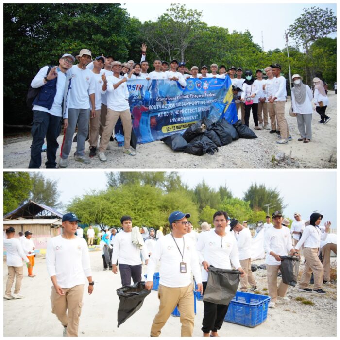 PENYULUHAN PROGRAM BERSIH-BERSIH PANTAI DALAM MENDUKUNG PERLINDUNGAN EKOSISTEM LAUTAN YANG BERKELANJUTAN  DALAM RANGKA HARHUBNAS 2024