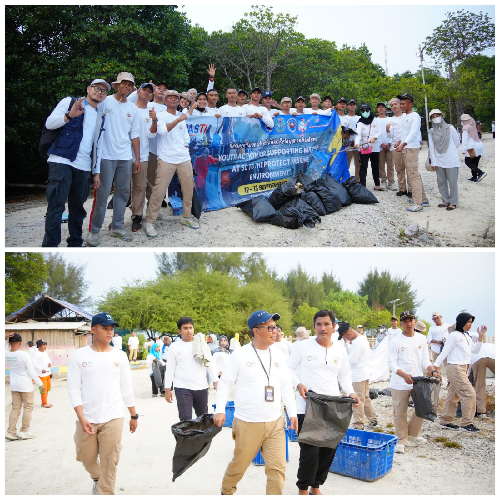 Program Bersih-Bersih Pantai untuk Perlindungan Ekosistem Laut Berkelanjutan: Studi Kasus Pulau Lancang dalam Rangka HARHUBNAS 2024